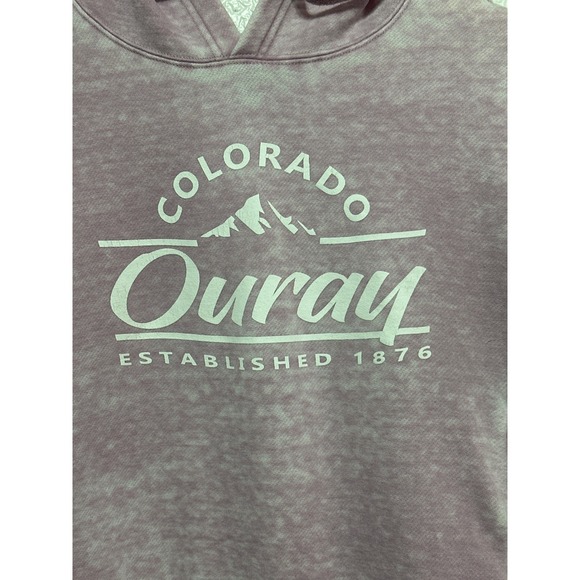 Ouray Colorado Graphic Distressed Pullover Hoodie Sweatshirt Women's Small - Picture 2 of 5